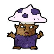 cartoon little mushroom man N7