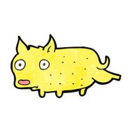 cartoon little dog cocking leg N5