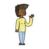 cartoon woman wearing spectacles N29
