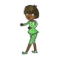 cartoon christmas elf woman N7