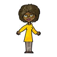Cartoon Woman Wearing Glasses N15