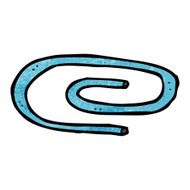 cartoon paperclip N14