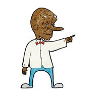 cartoon old man pointing N6