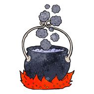 cartoon witch&#039;s cauldron N6