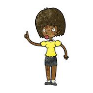 cartoon woman with idea N170