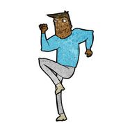 cartoon man jogging on spot N7