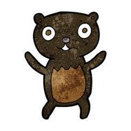 cartoon black bear cub N33