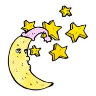 Sleepy Moon Cartoon N10