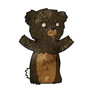 cartoon black bear cub N38