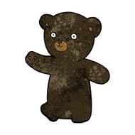 cartoon black bear cub N39