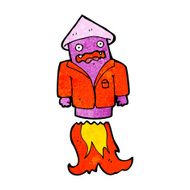 cartoon firework in business suit N6