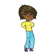 cartoon woman whistling N5