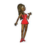 cartoon woman in pink dress N7
