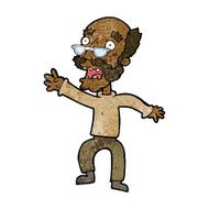 cartoon frightened old man N24