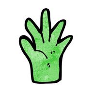 cartoon green hand symbol N5