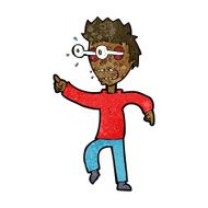 cartoon man with popping out eyes N18