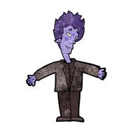 cartoon happy vampire N25