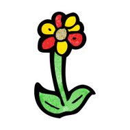 cartoon flower symbol N16