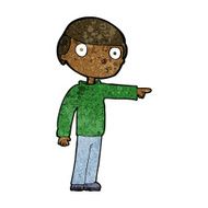 Cartoon Man Pointing N137