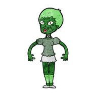 cartoon zombie monster woman N6