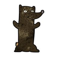 cartoon black bear N30