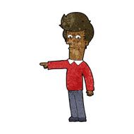 Cartoon Man Pointing N138