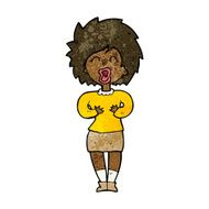 cartoon screaming woman N7