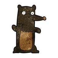cartoon black bear N31