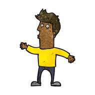 cartoon surprised man N95