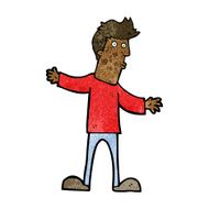 cartoon curious man N44