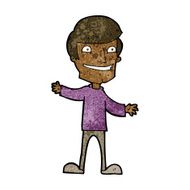 cartoon grinning man N57