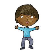 cartoon happy boy N159