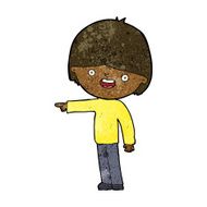 Cartoon Man Pointing N139
