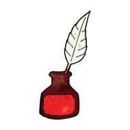 cartoon ink bottle N11