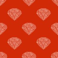 Seamless pattern of vintage diamonds