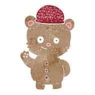 cartoon bear in hat N96