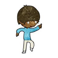 cartoon worried boy pointing N7