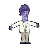 cartoon happy vampire N27