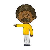 cartoon man with mustache pointing N18