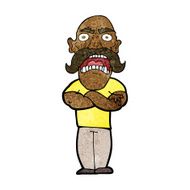 cartoon angry man N71