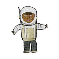 Cartoon Astronaut N95