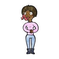 cartoon woman with snake tongue N11