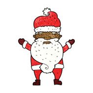 cartoon grumpy santa N7