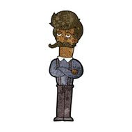 Cartoon Man With Mustache N71