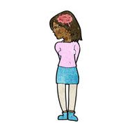 cartoon brainy woman N6