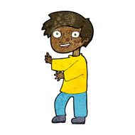 cartoon excited boy N99