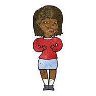 cartoon woman making excuses N11