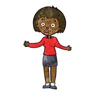 cartoon woman making excuses N12