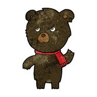 cartoon cute black bear N33