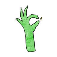 cartoon most excellent hand gesture N7